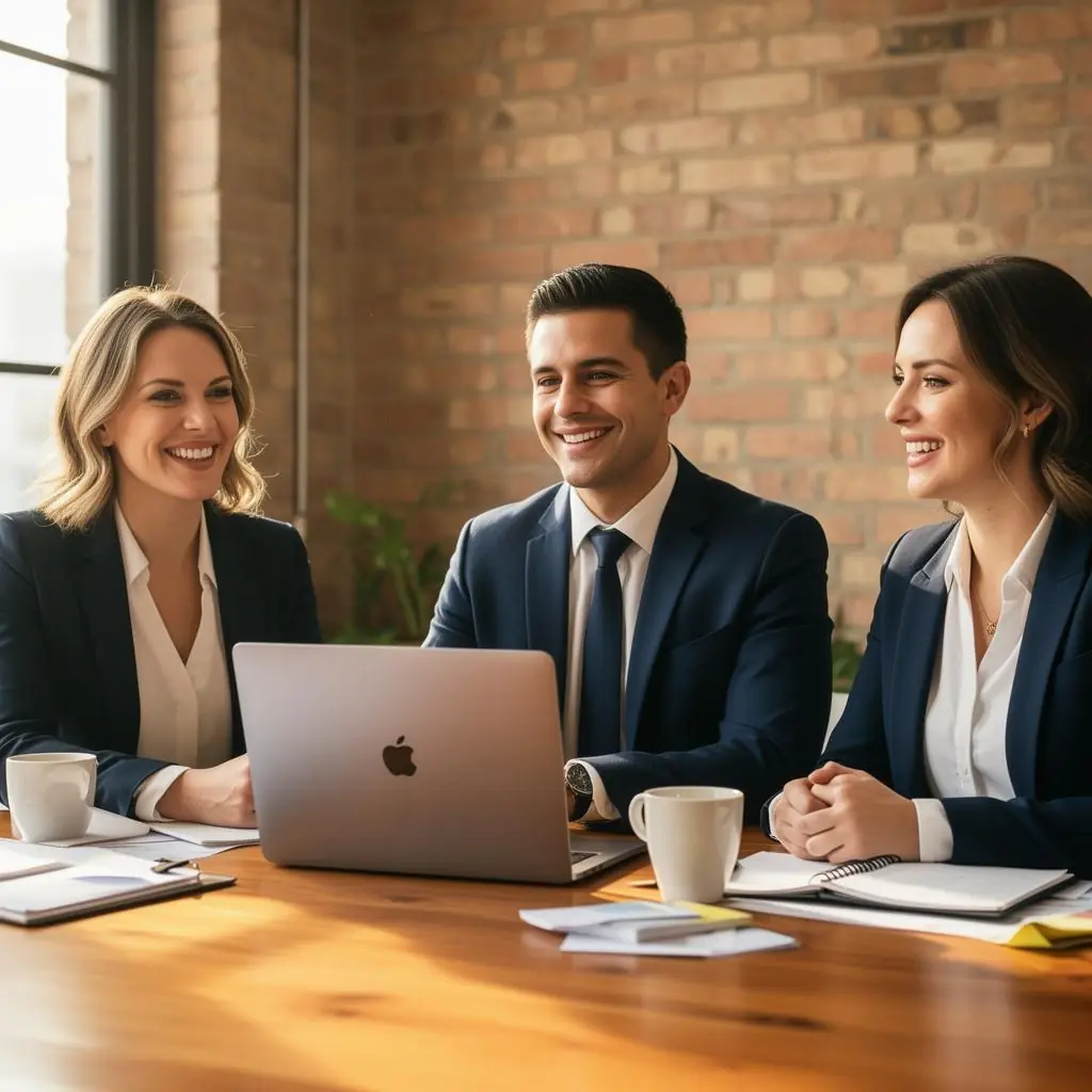 Machine Loans Australia brokers meeting with a client